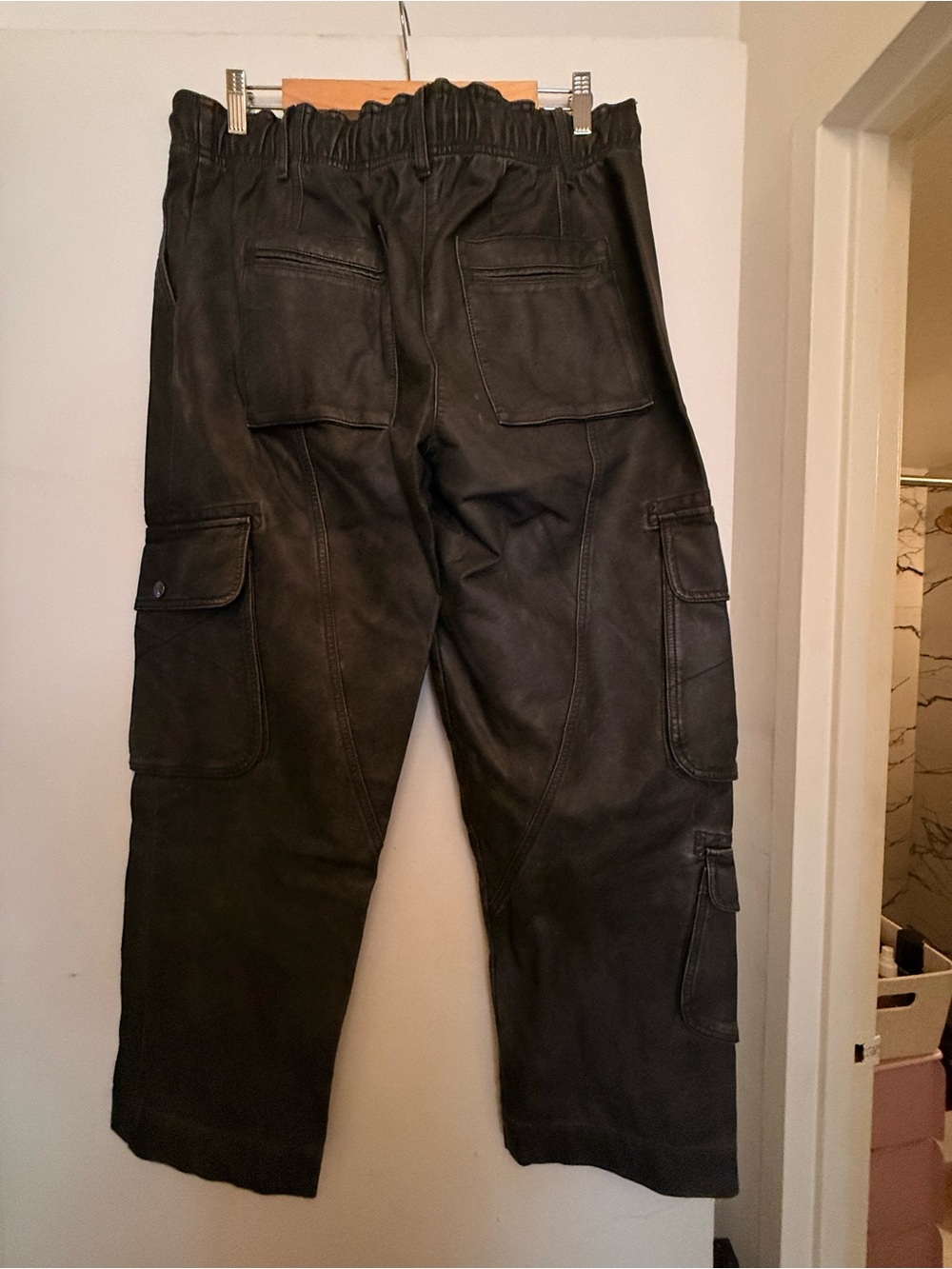 Vegan Leather Cargo Pants from Free People - like new!